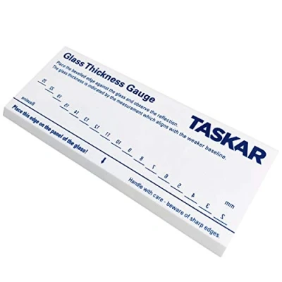 Image of Taskar Glass Thickness Gauge Measuring Tool 2mm to 25mm Uses Reflection