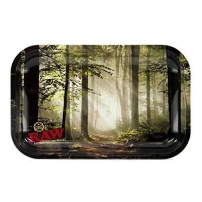 Image of RAW 18595 Small Forest Metal Rolling Tray 27.5 x 17.5 cm, Sheet