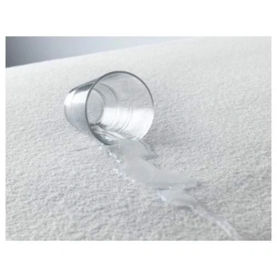 Image of NIGHTS WATERPROOF, FOOTTEE, MATTRESS PROTECTOR, FITTED SHEET FOR Double BED, Terrycloth, White, Bed