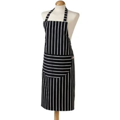 Image of Butchers Stripe Navy Standard Apron, 68 x 87 cm