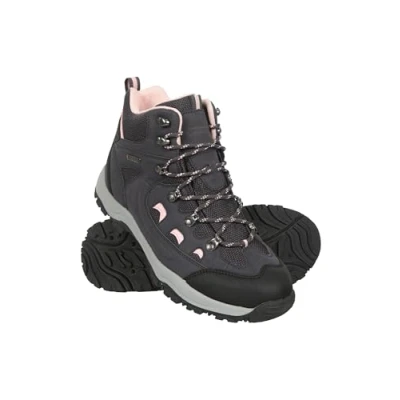 Image of Mountain Warehouse Adventurer Womens Boots Waterproof Rain Boots, Synthetic &amp; Textile Walking Shoes For Spring Summer, Hiking Trekking Dark Purple Adult Shoe Size 5