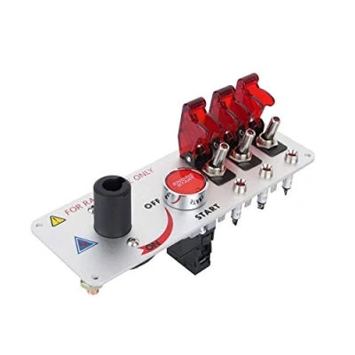 Image of Yosoo Racing Car Auto 12V LED Toggle Ignition Switch Panel Engine Start Push Btns Q2YY