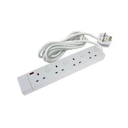 Image of CED 4 Way Extension Lead White