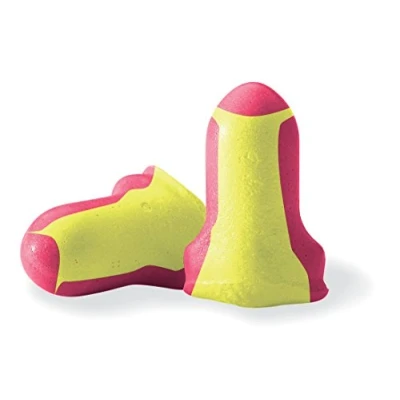 Image of Beeswift Honeywell 3301105 Howard Leight Individually Wrapped Laser Lite Single Use Uncorded Earplugs, SNR 35 (1/4 Box (50 Pairs), Yellow/Pink)