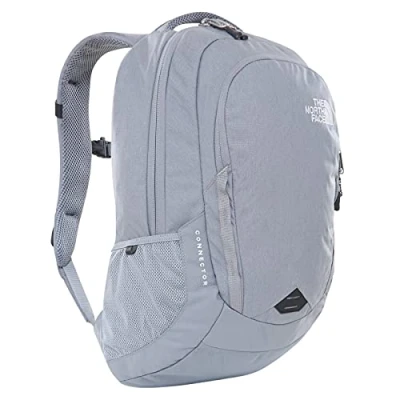Image of THE NORTH FACE Connector Unisex Backpack with Laptop Sleeve &amp; Padded Back Panel for School, Work or Travel One Size, Mid Grey