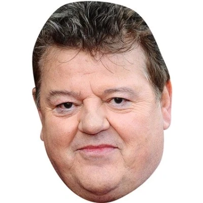 Image of FoxyPrinting Robbie Coltrane 2018 Celebrity Cardboard Party Face Mask Fancy Dress
