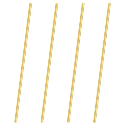 Image of LAVMHAB Round Brass Rod 2.5mm x 200mm, Solid Shaft Rods Bars for DIY Craft (4 Pcs)