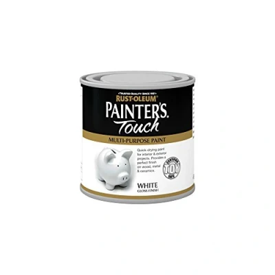 Image of Rust Oleum AMZ0001 250ml Painter&#039;s Touch Toy Safe Paint White Gloss