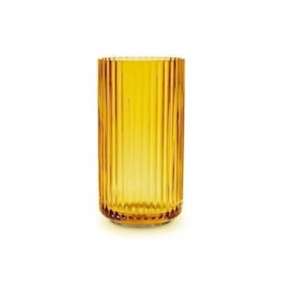 Image of Lyngby Porcelæn Vase H15.5 cm Mouth Blown Glass Timeless, Yellow