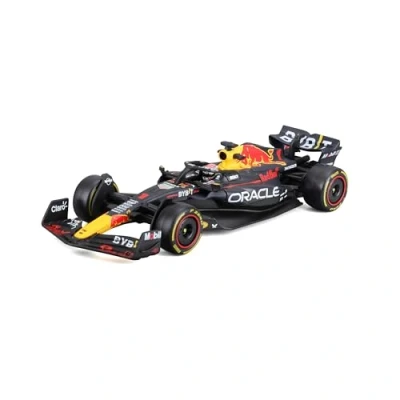 Image of May Cheong B18 38083V Bburago Formula 1 RED Bull RB19 2023 with Helmet Verstappen 1:43 Scale Die Cast Collectible Race Car, Multiple
