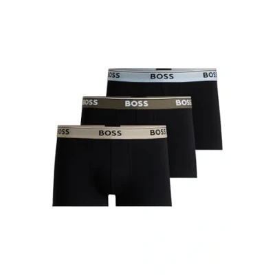 Image of BOSS Trunk Power 3 PACK Pants, Men&#039;s, Size: Medium, Black