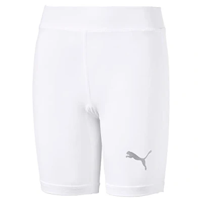 Image of Puma Kids Liga Baselayer Shorttight Jr Trousers, White, 176
