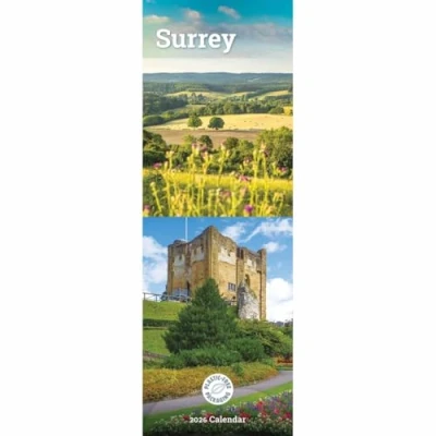 Image of Carousel Worldwide, Surrey 2026 Slim Wall Calendar