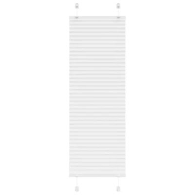 Image of vidaXL Pleated Blind White 50x150 cm Fabric Width 49.4 Polyester