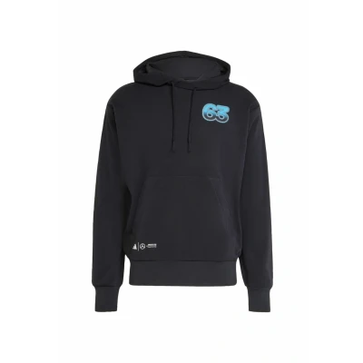 Image of adidas Performance Petronas Formula ONE TEAM George Russell Graphic Hoodie, Men&#039;s, Size: XS, Black
