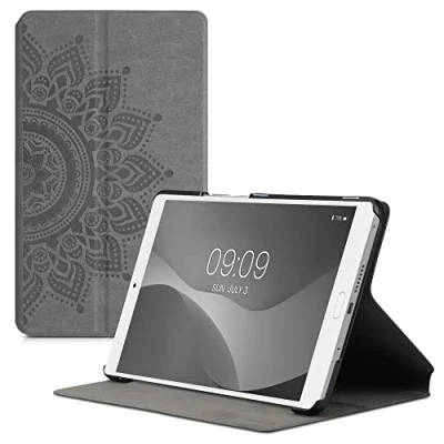 Image of kwmobile Case Compatible with Huawei MediaPad M3 8.4 Tablet Cover Stand Rising Sun Grey