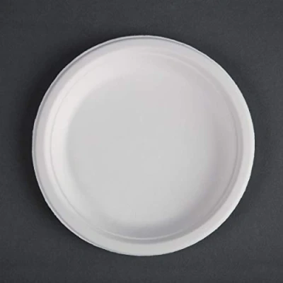 Image of Fiesta Green Compostable Bagasse Plates Round 179mm (Pack of 50)
