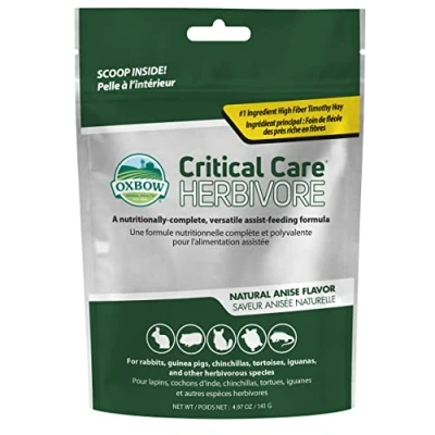 Image of Oxbow Animal Health Critical Care, Herbivore, Anise Flavor, 141 Gram Bag (70100)