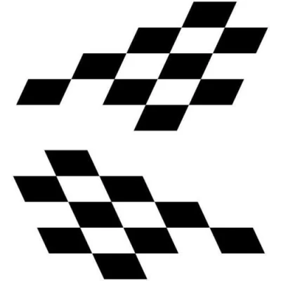 Image of LightningSigns Stock Rally Car Racing Chequered Stickers/Decals