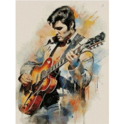 Image of Singer (1) Counted Cotton Cross Stitch,100% Cotton,14count,150x200 Stitch, 26x36 cm a Stitch kit