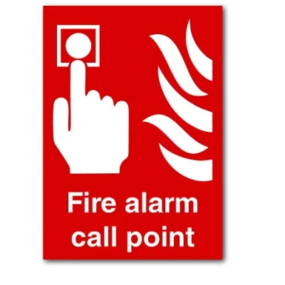 Image of Fire Alarm Call Point Sign (Self Adhesive, A4)