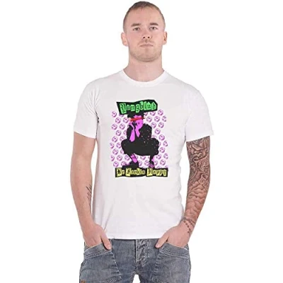 Image of Yungblud Punker Tee White Short Sleeved T Shirt Printed Official Product Unisex Music Merch (Large)