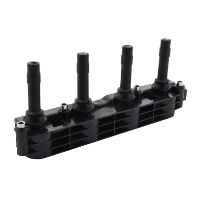 Image of 1208307 Ignition Coil HELLA 5DA 358 000 871 6 pin connector 12V Block VAUXHALL: Astra Mk4 CC, Zafira Mk1, Corsa Mk2, OPEL: A