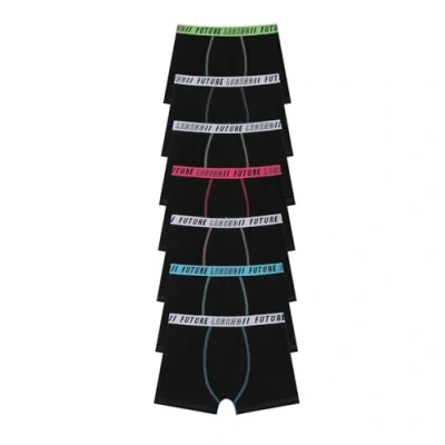 Image of Firetrap Unisex 7 Pack Trunks Kids Black/Multi 8 9 Years