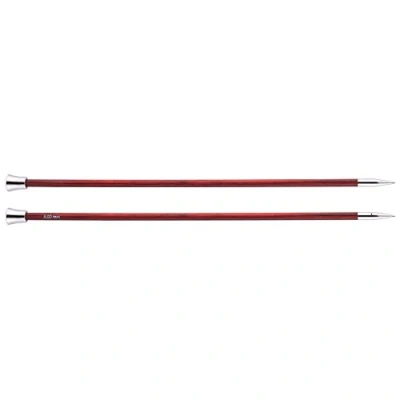 Image of KnitPro Royale: Knitting Pins: Single Ended: 35cm x 5.00mm, Birchwood, brass, Multi Colour, 5mm