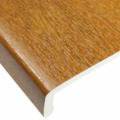 Image of 175mm Golden Oak UPVC Window Board/Cill Cover 1m Long 9mm Thick Plastic Sill Capping