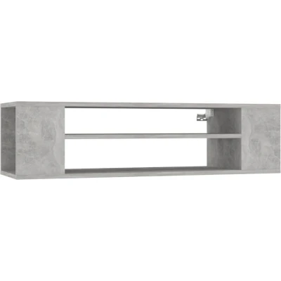 Image of vidaXL Hanging TV Cabinet Concrete Grey 100x30x26.5 cm Engineered Wood
