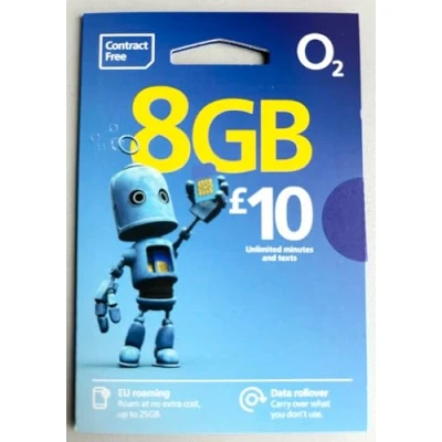Image of O2 Big Bundle 10 tariff SIM Card, BB10 Model, LTE Technology