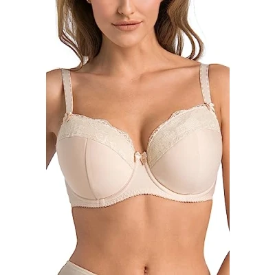 Image of Teyli Women&#039;s Bra Padded Underwired Full Cup Multiway Marte Color Beige Size 36HH