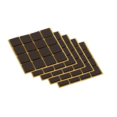 Image of Meister Felt Glider self adhesive, 22 x mm, brown, 80 pieces, 644946
