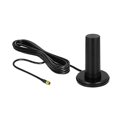 Image of DeLOCK 12590 Antenna 3 dBi Omni Directional SMA Antennas (3 dBi, 0.698 .96; 1.71 2.17; 2.5 2.7; 3.4 3.8 GHz, 50 Ohm, Antenna, SMA, IPX5)