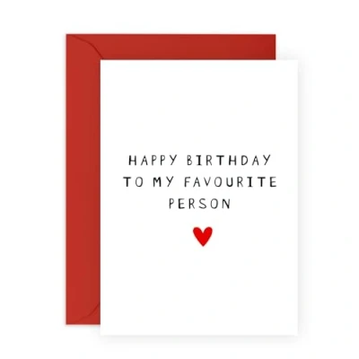 Image of Central 23 Husband Birthday Card Cards For Wife Happy To My Favourite Person Sweet Greeting And Envelopes Boyfriend Girlfriend Partner Fiance Comes With Stickers