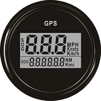 Image of ELING Warranted Digital GPS Speedometer Odometer Gauge for Car Boat Motorbike With Backlight 2 inches(52mm) 12V 24 Volt