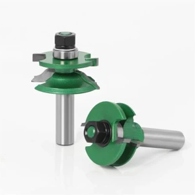 Image of 2PC 12mm Shank Raised Panel Cabinet Door router Bit Set 2 woodworking cutter bits