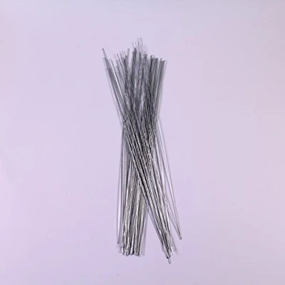 Image of Galvanised Steel Silver Florist Wire Flexible for Modelling 30cm Long 75g Pack of 50 by BCreative ®