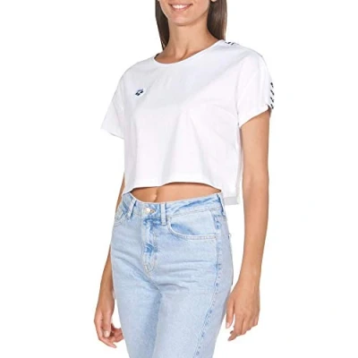 Image of Arena Women Icons Shirt Corinne Team T White Black, M