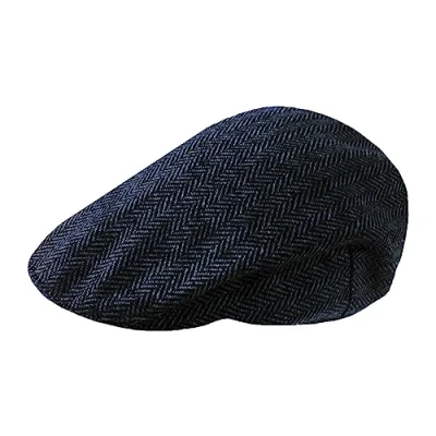 Image of TOSKATOK Tweed Flat Caps Slate HERR SM