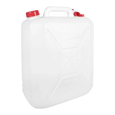 Image of Milestone Camping 65950 25L Portable Water Carrier HDPE Plastic Carry Handle &amp; Easy Pour Spout Leak Proof Container for Hiking 50cm x 36cm 20cm