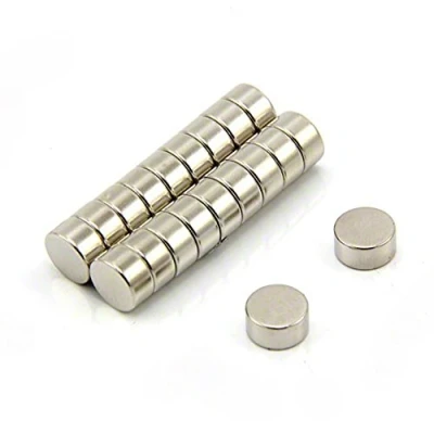 Image of N35 Neodymium Magnet for Arts, Crafts, Model Making, DIY, Hobbies, Office, and Home 10mm dia x 5mm thick 2kg Pull Pack of 20
