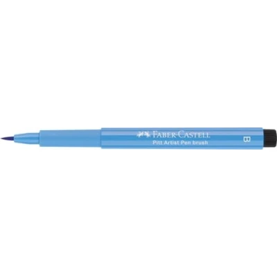 Image of Faber Castell Art &amp; Graphic Pitt Artist Pen Brush India Ink Pen, Skyblue, Single For Art, Craft, Drawing, Sketching, Home, School, University, Colouring