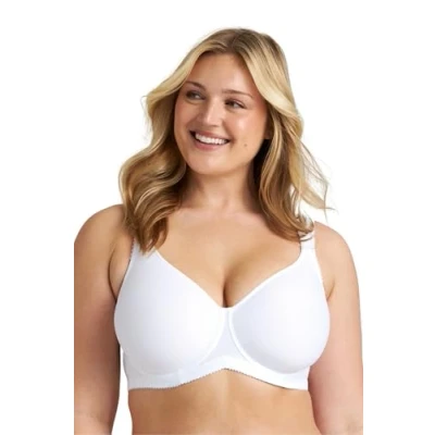 Image of Miss Mary of Sweden Tshirt Bra for Women Seamless Bra, Supportive Everyday with Full Coverage, Comfortable and Breathable, Non Padded Underwire 40F Black