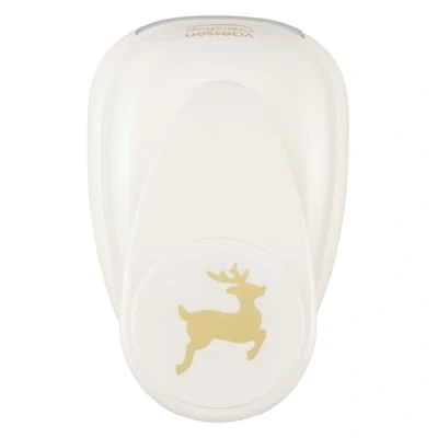 Image of Vaessen Creative Craft Paper Punch Reindeer 3,5 x 4,5 cm Circle Cutter for Crafting and Card Making