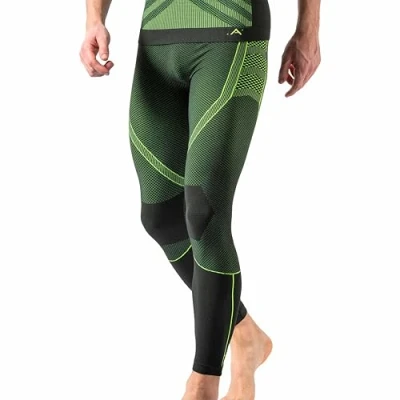 Image of Risalti Men&#039;s Thermal Underwear Bottom Energy Mens Leggings Breathable, Long Johns for Men Stretchy, Thermals Insulated, Seamless, Made in Italy