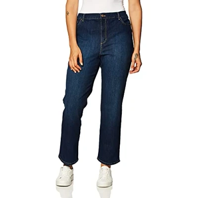 Image of Gloria Vanderbilt Women&#039;s Amanda Classic High Rise Tapered Jean Standard, Madison, 10 Short