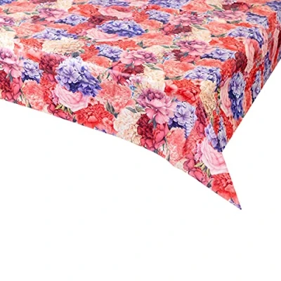 Image of Talking Tables Pink Floral Paper Table Cover, Disposable Party Tablecloth, Home Recyclable, Supplies for Afternoon Tea, Birthday, Mother&#039;s Day, Bridal Shower, Truly 180 x 120 cm