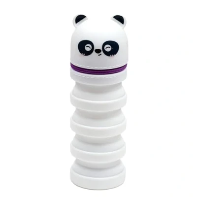 Image of Puckator Adoramals Panda Pop Up Silicone Pencil Case School Equipment Stuff Cases Large Capacity Preppy Zipper Pouch Office Essentials Pencils Cute Pencilcase Pen